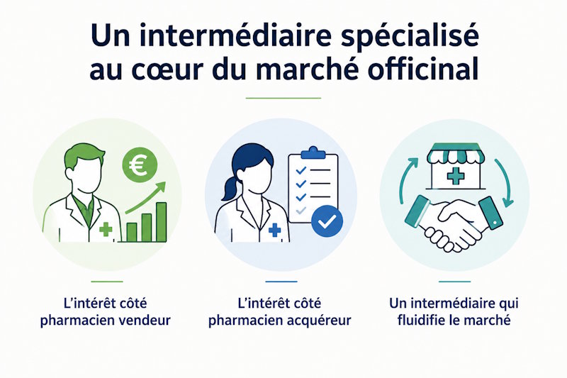 un intermédiaire qui fluidifie le marché
